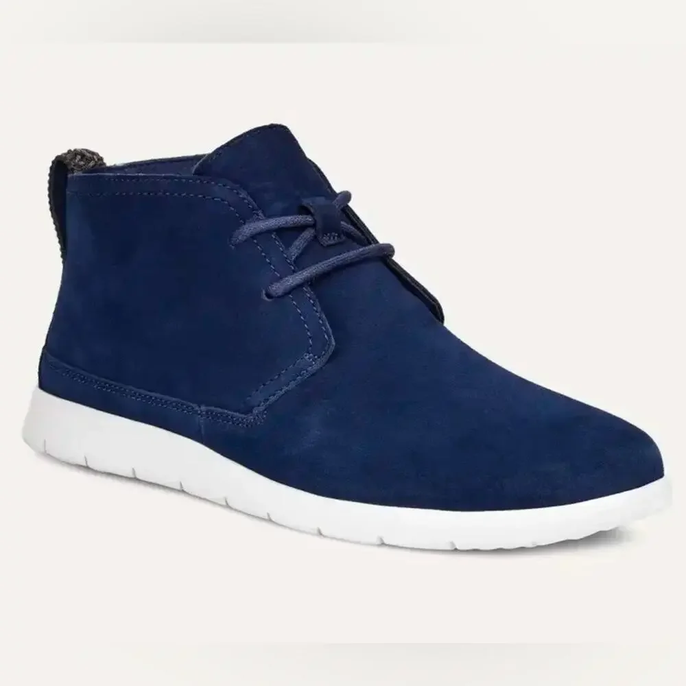 UGG Men's Freamon Suede Lace Up Chukka Boot In Navy Sz 9 Preppy Office Business